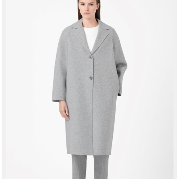 cos grey wool coat